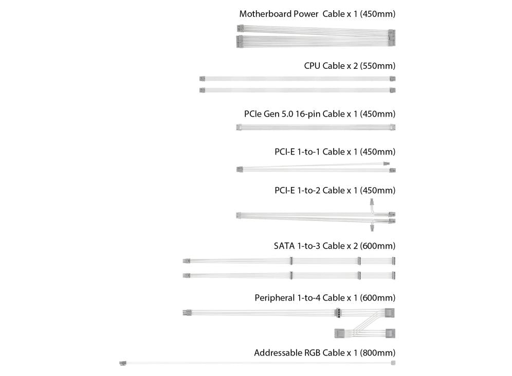 ASUS ROG Loki 850W Platinum White, ROG Heatsinks, Axial-tech Fan Design, Dual Ball Fan Bearings