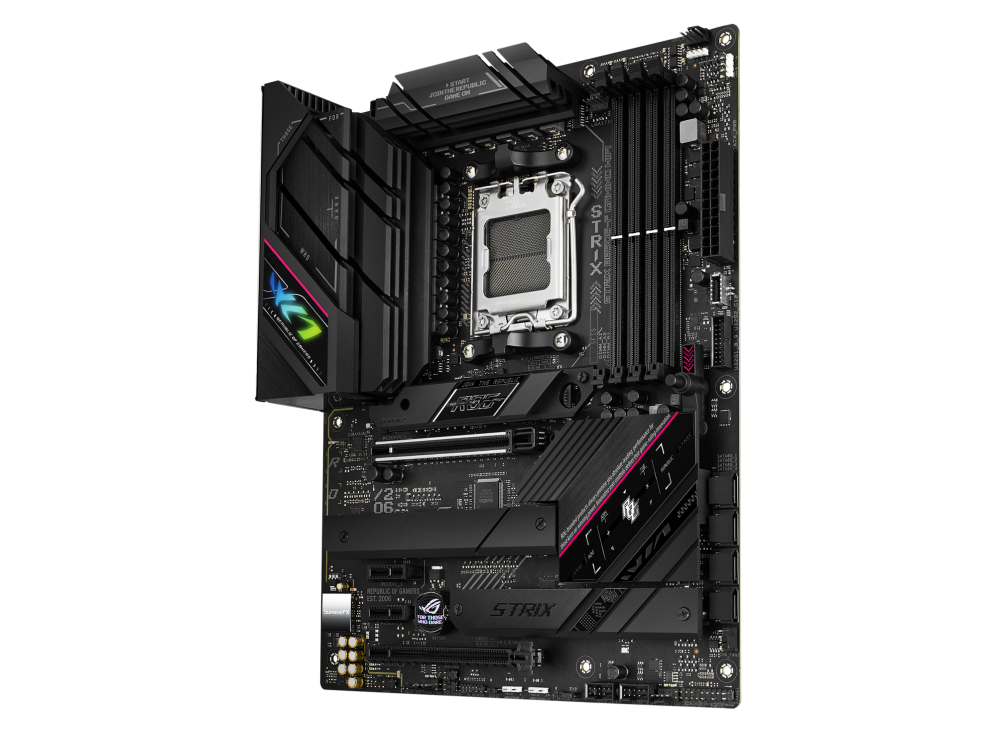 ASUS ROG STRIX B650E-F GAMING WIFI,AMD Socket AM5 for AMD Ryzen™ 7000 Series Desktop Processors PCIe 5.0 An x16 slot and on-board M.2 slot,WiFi 6E