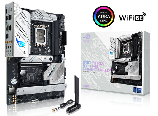 ASUS ROG STRIX B760-A GAMING WIFI D4k, Intel® Socket LGA1700 for 13th Gen Intel® Core™ Processors & 12th Gen Intel® Core™, Pentium® Gold and Celeron® Processors