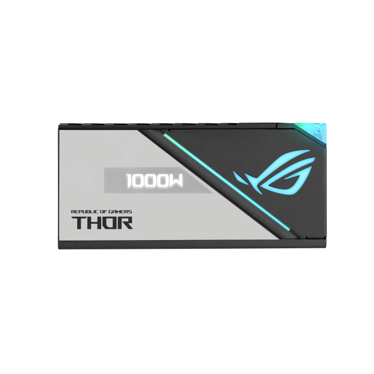 ASUS ROG Thor 1000W Platinum II, ROG Thermal Solution100-240Vac, MB 24/20-pin x 1 CPU 4+4-pin x 2 PCI-E 12-pin x 1 PCI-E 6+2-pin x 8 SATA x 12 PERIPHERAL x 6