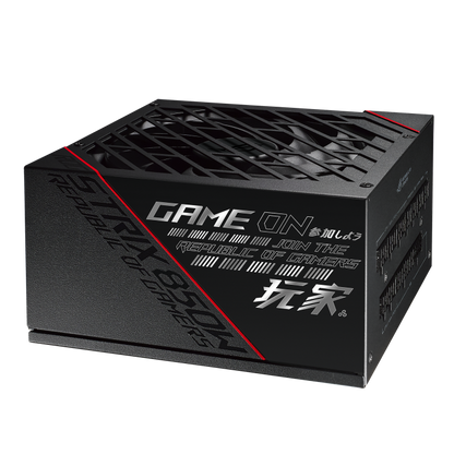 ASUS ROG Strix 850W Edition PSU, ROG Heatsinks, Axial-tech, Fan Design, Dual Ball Fan Bearings, 0dB Technology