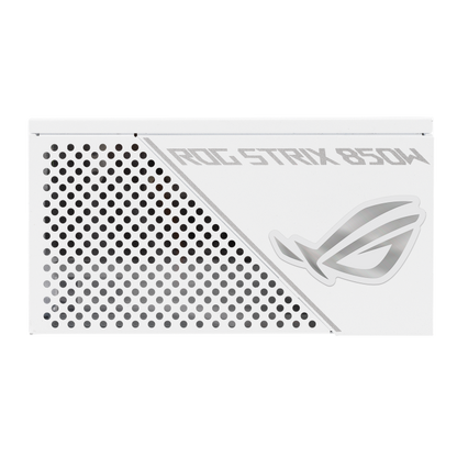 ASUS ROG Strix 850W White Edition PSU, ROG Heatsinks, Axial-tech, Fan Design, Dual Ball Fan Bearings, 0dB Technology