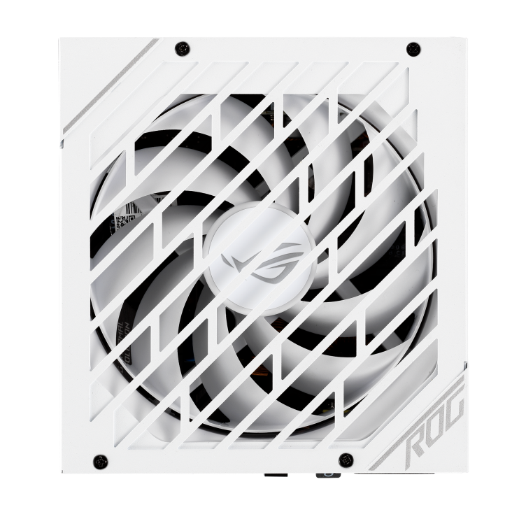 ASUS ROG Strix 850W White Edition PSU, ROG Heatsinks, Axial-tech, Fan Design, Dual Ball Fan Bearings, 0dB Technology