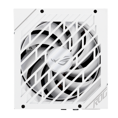 ASUS ROG Strix 850W White Edition PSU, ROG Heatsinks, Axial-tech, Fan Design, Dual Ball Fan Bearings, 0dB Technology