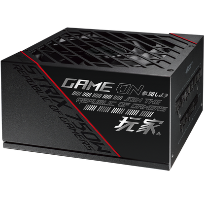 ASUS ROG Strix 750W Gold PSU, ROG Heatsinks , Axial-tech, Fan Design, Dual Ball Fan Bearings, 0dB Technology