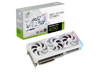 ASUS ROG  Strix NVIDIA® GeForce RTX™ 4090 24GB GDDR6X White OC Edition Graphics Card (ROG-STRIX-RTX4090-O24G-WHITE)