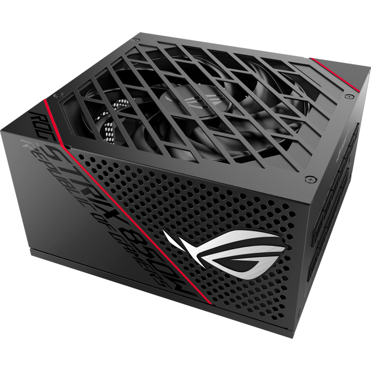 ASUS ROG Strix 850W Edition PSU, ROG Heatsinks, Axial-tech, Fan Design, Dual Ball Fan Bearings, 0dB Technology