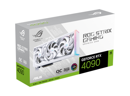 ASUS ROG  Strix NVIDIA® GeForce RTX™ 4090 24GB GDDR6X White OC Edition Graphics Card (ROG-STRIX-RTX4090-O24G-WHITE)