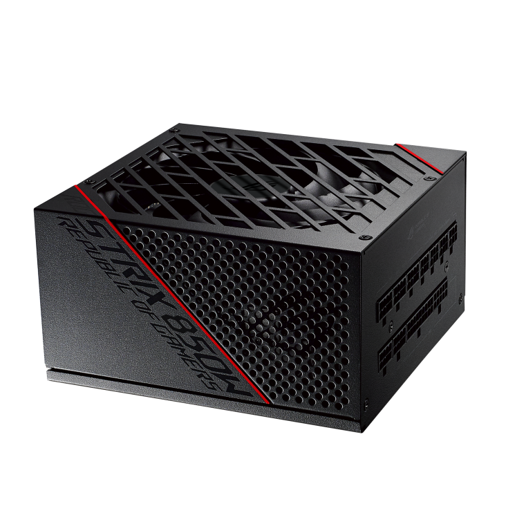 ASUS ROG Strix 850W Edition PSU, ROG Heatsinks, Axial-tech, Fan Design, Dual Ball Fan Bearings, 0dB Technology