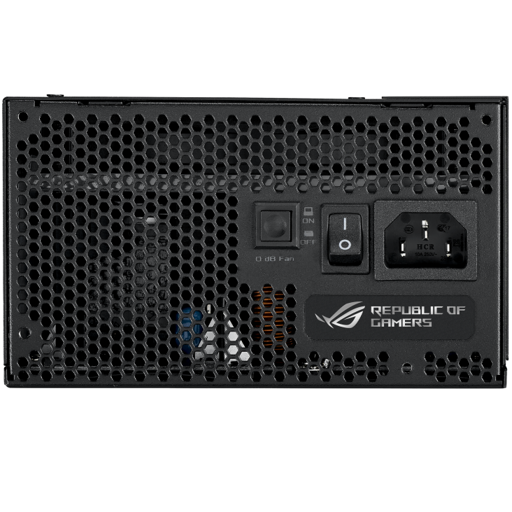 ASUS ROG Strix 750W Gold PSU, ROG Heatsinks , Axial-tech, Fan Design, Dual Ball Fan Bearings, 0dB Technology