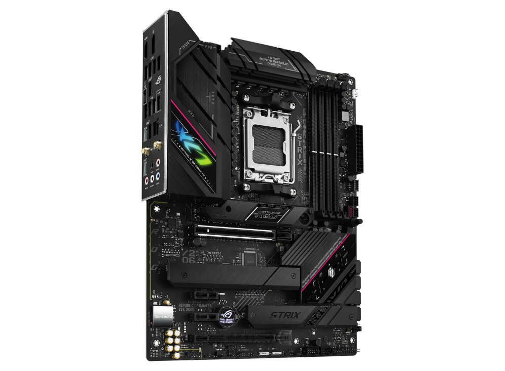 ASUS ROG STRIX B650E-F GAMING WIFI,AMD Socket AM5 for AMD Ryzen™ 7000 Series Desktop Processors PCIe 5.0 An x16 slot and on-board M.2 slot,WiFi 6E