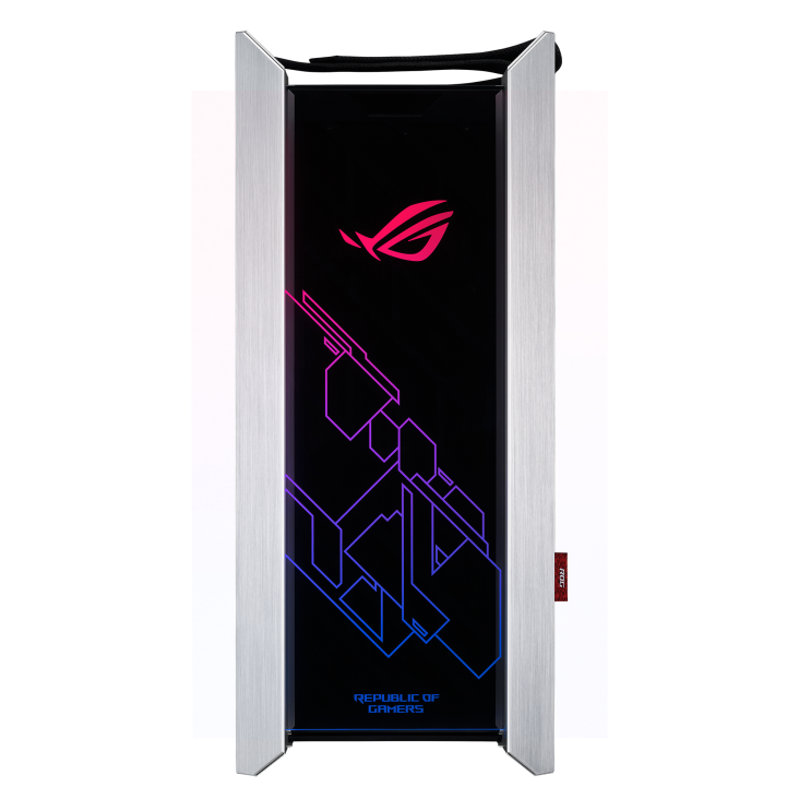 ASUS ROG Strix Helios RGB ATX/EATX mid-tower gaming case WHITE Edition with tempered glass, aluminum frame, GPU braces, 420mm radiator support and Aura Sync