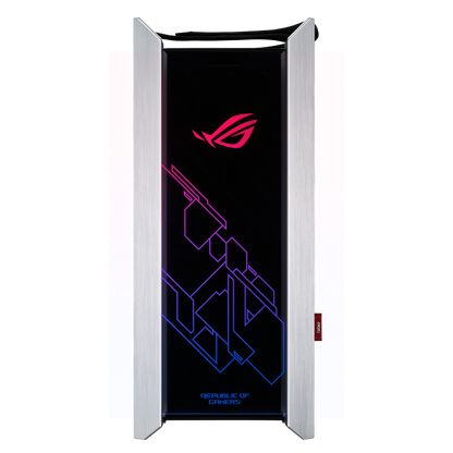 ASUS ROG Strix Helios RGB ATX/EATX mid-tower gaming case WHITE Edition with tempered glass, aluminum frame, GPU braces, 420mm radiator support and Aura Sync