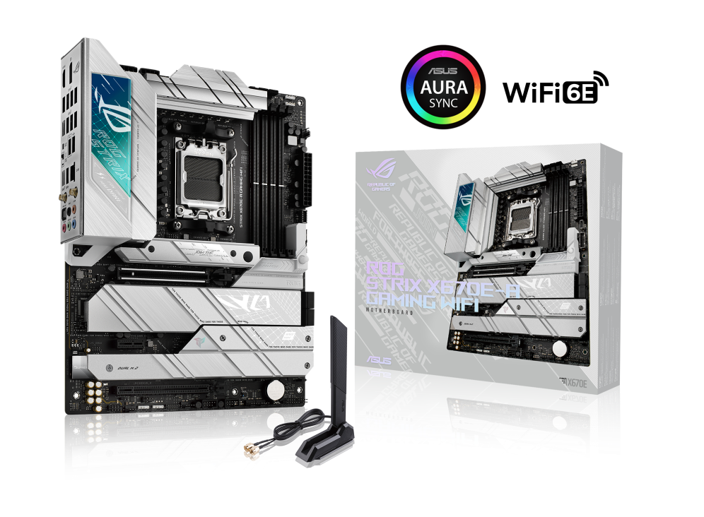 ASUS ROG STRIX X670E-A GAMING WIFI,AMD Socket AM5 for AMD Ryzen™ 7000 Series Desktop Processors,16 + 2 teamed power solution