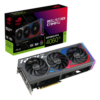 ASUS ROG Strix GeForce RTX™ 4060 Ti 8GB GDDR6 OC Edition Graphics Card (ROG-STRIX-RTX4060TI-O8G-GAMING)