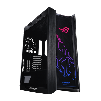 ASUS ROG Strix Helios RGB ATX/EATX mid-tower gaming case with tempered glass, aluminum frame, GPU braces, 420mm radiator support and Aura Sync