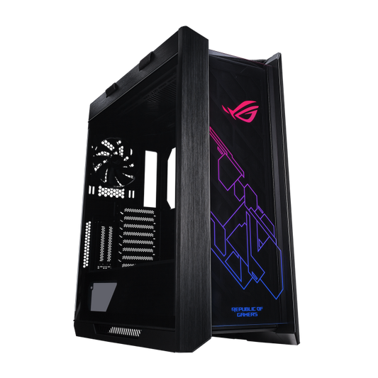 ASUS ROG Strix Helios RGB ATX/EATX mid-tower gaming case with tempered glass, aluminum frame, GPU braces, 420mm radiator support and Aura Sync