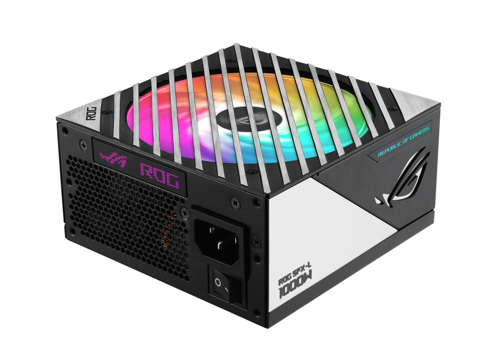 ASUS ROG Loki SFX-L 1000W Platinum, 80 PLUS Platinum Certified Up to 92% efficient for low heat and noise, and increased reliability, ARGB-Illuminated Fan & Aura Sync