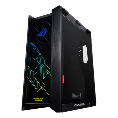 ASUS ROG Strix Helios RGB ATX/EATX mid-tower gaming case with tempered glass, aluminum frame, GPU braces, 420mm radiator support and Aura Sync