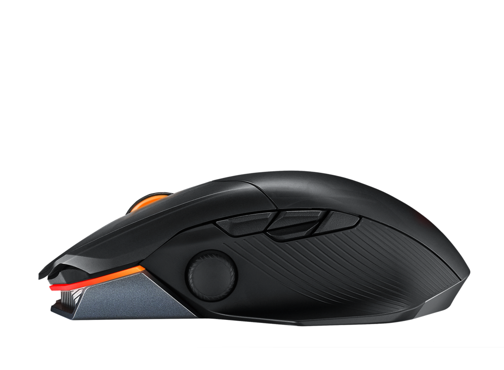 ASUS ROG Chakram X wireless RGB gaming mouse with next-gen 36,000 dpi ROG AimPoint optical sensor, 8000 Hz polling rate, low-latency tri-mode connectivity