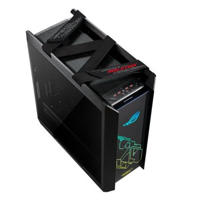 ASUS ROG Strix Helios RGB ATX/EATX mid-tower gaming case with tempered glass, aluminum frame, GPU braces, 420mm radiator support and Aura Sync