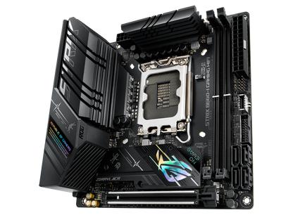 ASUS ROG STRIX B660-I GAMING WIFI,Intel® LGA 1700 socket: Ready for 13th Gen Intel® Core™ Processors and 12th Gen Intel® Core™, Pentium® Gold, and Celeron® Processors, Optimal Power Solution