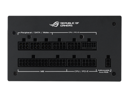ASUS ROG Strix 1000W Gold Aura Edition, Aluminum Case, OG Heatsinks, Axial-tech Fan Design, Dual Ball Fan Bearings, dB Technology