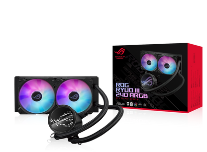 ASUS ROG RYUO III 240 ARGB, with Asetek 8th gen pump solution, Anime Matrix™ LED Display and ROG ARGB cooling fans