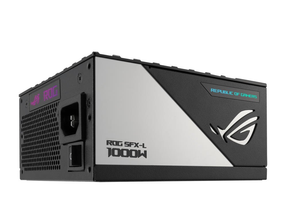 ASUS ROG Loki SFX-L 1000W Platinum, 80 PLUS Platinum Certified Up to 92% efficient for low heat and noise, and increased reliability, ARGB-Illuminated Fan & Aura Sync