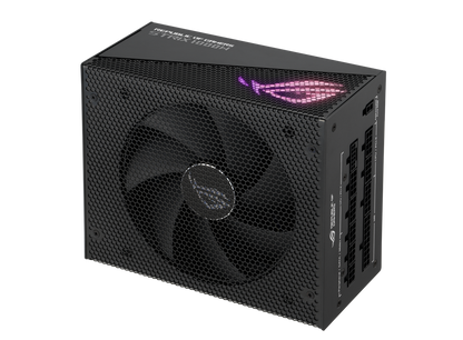 ASUS ROG Strix 1000W Gold Aura Edition, Aluminum Case, OG Heatsinks, Axial-tech Fan Design, Dual Ball Fan Bearings, dB Technology