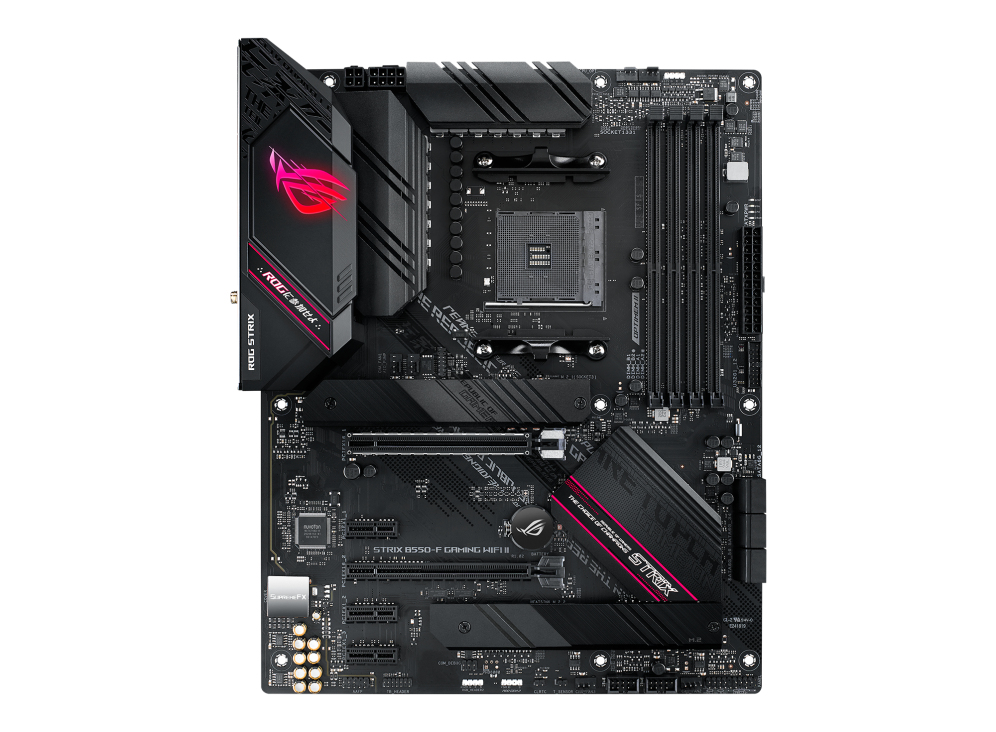 ASUS ROG STRIX B550-F GAMING WIFI II,Ready for AMD Ryzen™ 3000 and 5000 series, plus 5000 and 4000 G-series desktop processors,PCIe® 4.0-ready, dual M.2 slots, USB 3.2 Gen 2 Type-C®, plus HDMI® 2.1 and DisplayPort™ 1.2 output