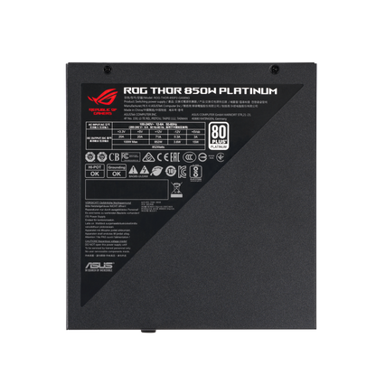 ASUS ROG THOR 850W Platinum II,80Plus Platinum, MB 24/20-pin x 1 CPU 4+4-pin x 2 PCI-E 16-pin x 1 PCI-E 6+2-pin x 3 SATA x 10 PERIPHERAL x 6