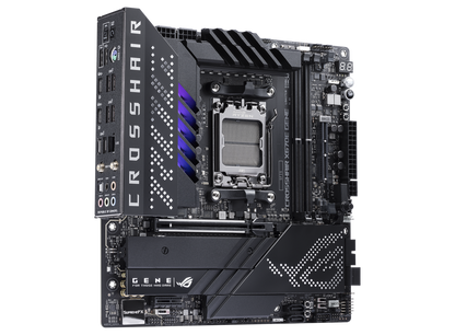 ASUS ROG Crosshair X670E Gene AMD Socket AM5 for AMD Ryzen™ 7000 Series Desktop Processors*, DDR5 Memory, PCIe. 5.0,ROG GEN-Z.2