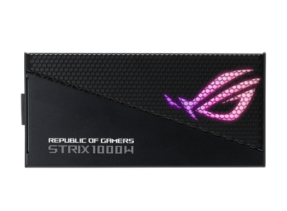 ASUS ROG Strix 1000W Gold Aura Edition, Aluminum Case, OG Heatsinks, Axial-tech Fan Design, Dual Ball Fan Bearings, dB Technology