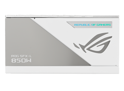 ASUS ROG Loki 850W Platinum White, ROG Heatsinks, Axial-tech Fan Design, Dual Ball Fan Bearings