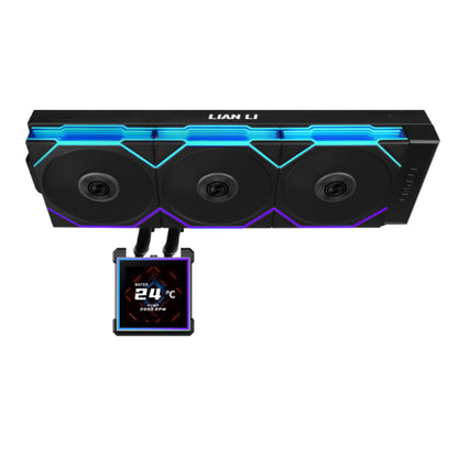 LIAN-LI HYDROSHIFT II LCD-S 360 with TL wireless fans Black | White