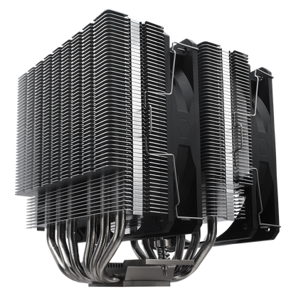 Cooler Master HYPER 620S Automatic ARGB,  Controllable lighting,  Dual tower heat sink,  6 nickel-plated heat pipes,  Minimal height,  High-performance Cryofuze (RR-D6NA-17PA-R1)