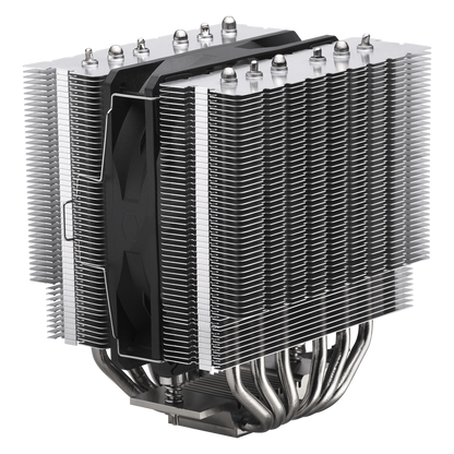 Cooler Master HYPER 620S Automatic ARGB,  Controllable lighting,  Dual tower heat sink,  6 nickel-plated heat pipes,  Minimal height,  High-performance Cryofuze (RR-D6NA-17PA-R1)