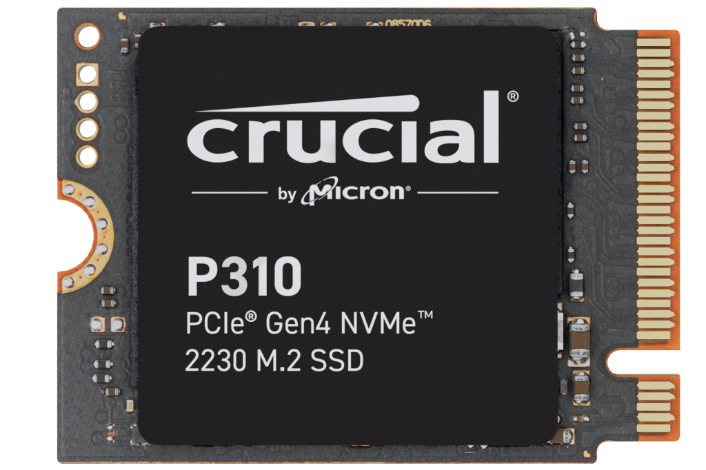 CRUCIAL P310 1TB/2TB PCIe Gen4 NVMe 2230 M.2 SSD - Nvme (PCIe Gen 4x4), 7,100MB/s Read, 600MB/s Write