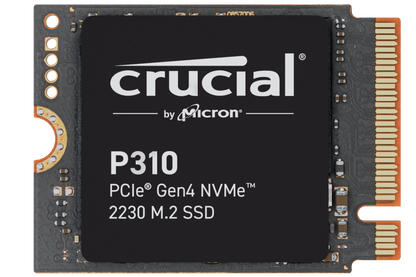 CRUCIAL P310 1TB/2TB PCIe Gen4 NVMe 2230 M.2 SSD - Nvme (PCIe Gen 4x4), 7,100MB/s Read, 600MB/s Write