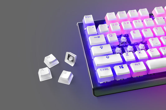 Steel Series PRISMCAPS Universal Double Shot PBT Keycaps White (60203)