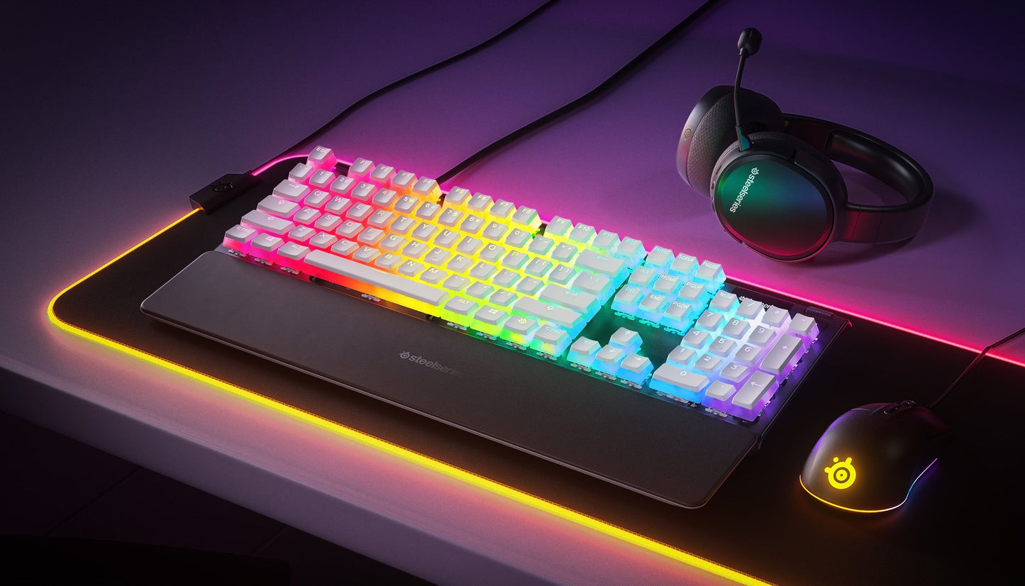 Steel Series PRISMCAPS Universal Double Shot PBT Keycaps White (60203)