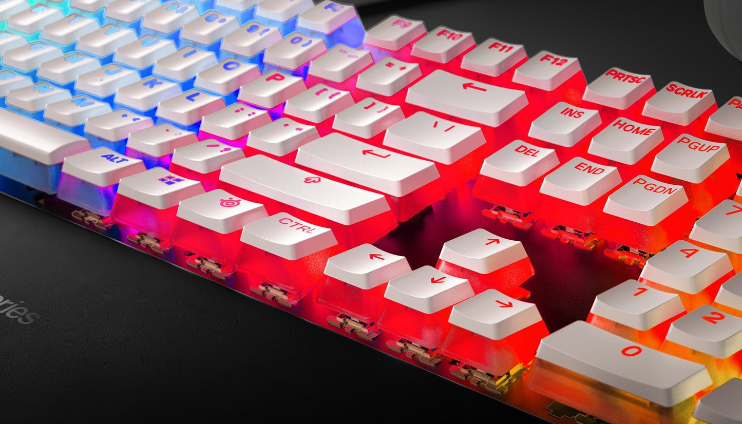 Steel Series PRISMCAPS Universal Double Shot PBT Keycaps White (60203)