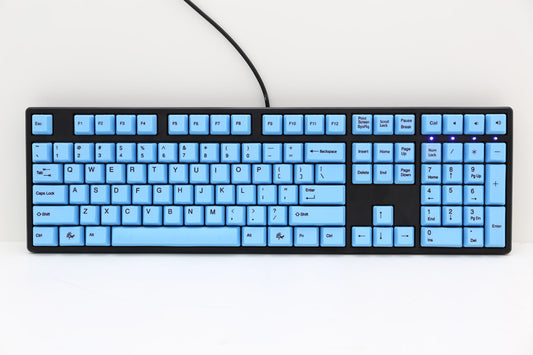 DUCKY One Blue on Black Dye Sub PBT Mechanical Keyboard  Cherry MX Blue (DKON1508F-CUSPHBAB1)