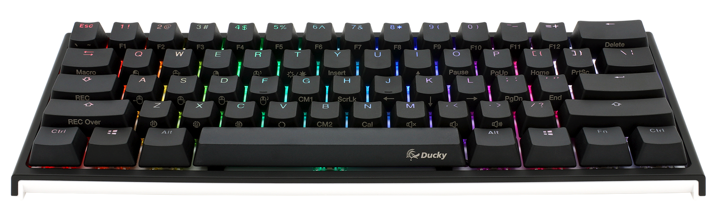 Ducky One 2 Mini v2 RGB LED 60% Double Shot PBT Mechanical Keyboard MX BROWN