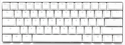 Ducky One 2 Mini Pure White - RGB LED 60% Double Shot PBT Mechanical Keyboard