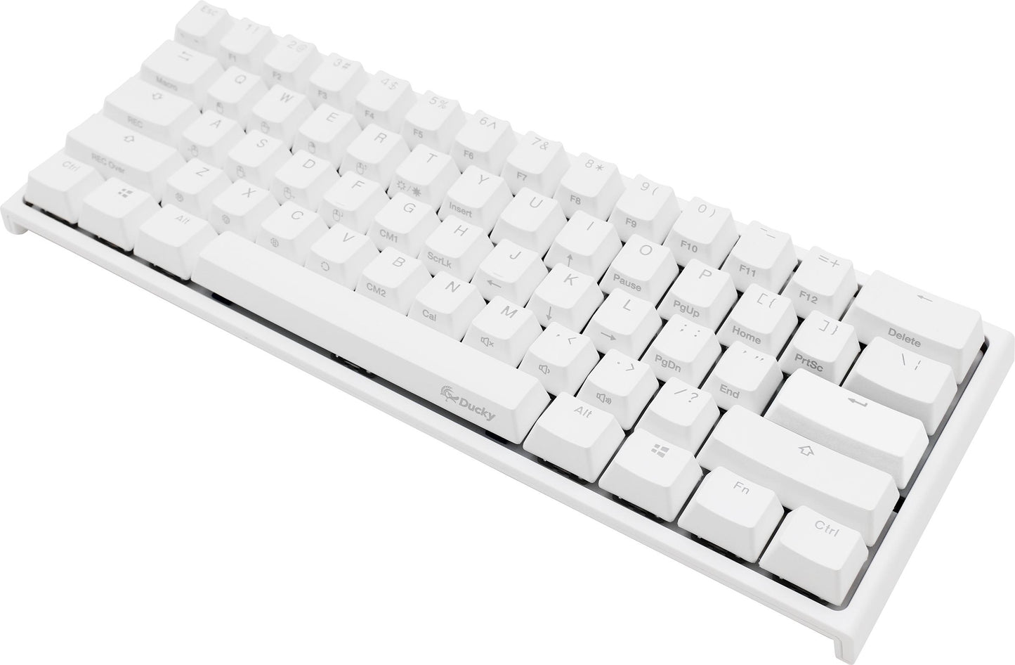 Ducky One 2 Mini Pure White - RGB LED 60% Double Shot PBT Mechanical Keyboard