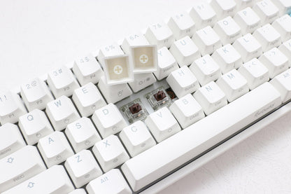 Ducky One 2 Mini Pure White - RGB LED 60% Double Shot PBT Mechanical Keyboard