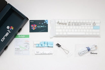 Ducky One 2 Mini Pure White - RGB LED 60% Double Shot PBT Mechanical Keyboard