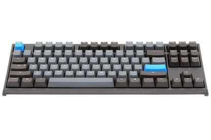 DUCKY One 2 Skyline TKL Double Shot PBT Mechanical Keyboard MX Blue (DKON1887-CUSPDZHBS) PBT, Dark grey keycaps, Grey case, Non LED